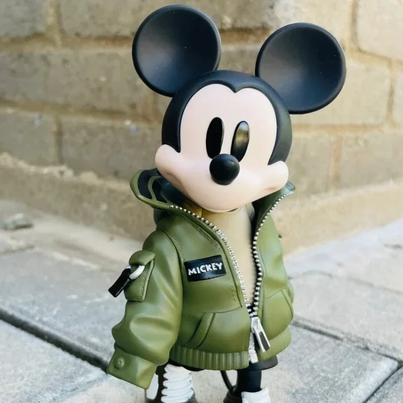 Disney Mickey Minnie Collection Hoodie Coat Fashion Design Cartoon Character Desktop Decoration Collection Doll Model Children's