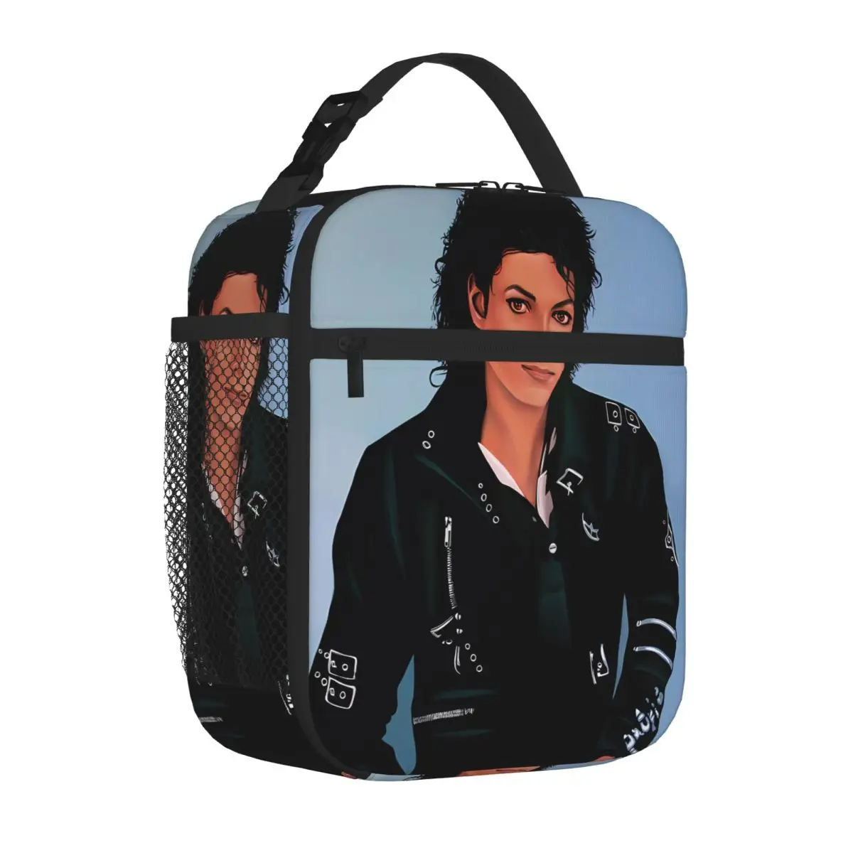 Bestselling Michael Jackson Bad Paul Meijering Nylon Texture Lunch Tote Fitness Snack Lunch Tote