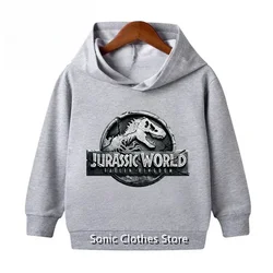 Jurassic World felpa con cappuccio dinosauro stampa Jurassic Park felpa con cappuccio vestiti ragazzi bambini top ragazze maglione bambini 3-14 anni top