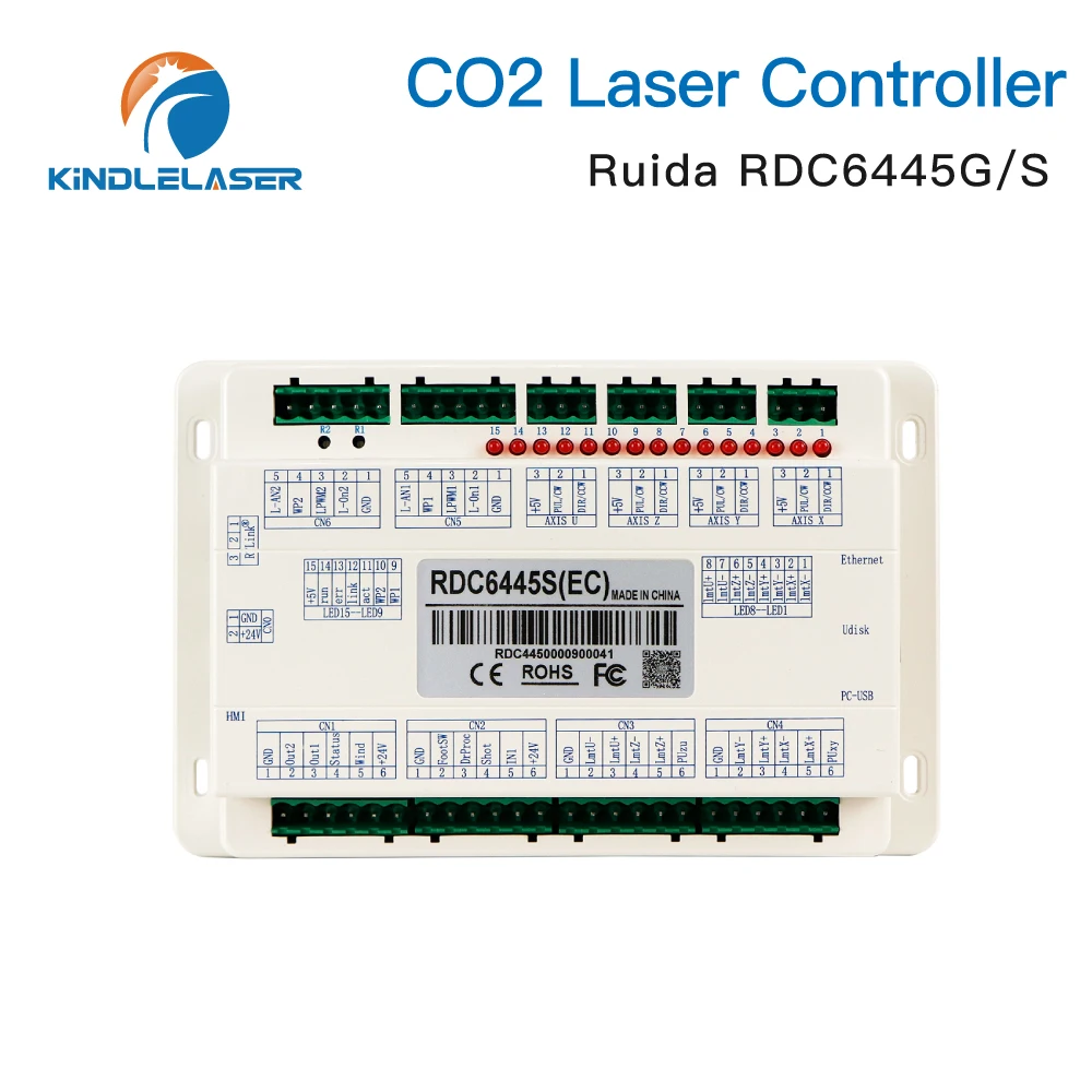 Imagem -03 - Kindlelaser Ruida Rc6445g Rdc6445s Controlador para Cnc Co2 Máquina de Corte e Gravação a Laser Atualização Rdc6442 Rdc6442g Novo