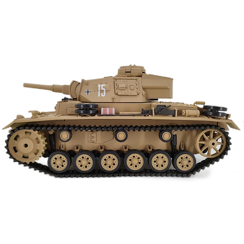 Henglong-German II H-Type Tanque de Controle Remoto, Metal Lançador de Pista, Modelo de Simulação Militar, Brinquedo ao Ar Livre, Presente para Menino, 1:16, 3849-1