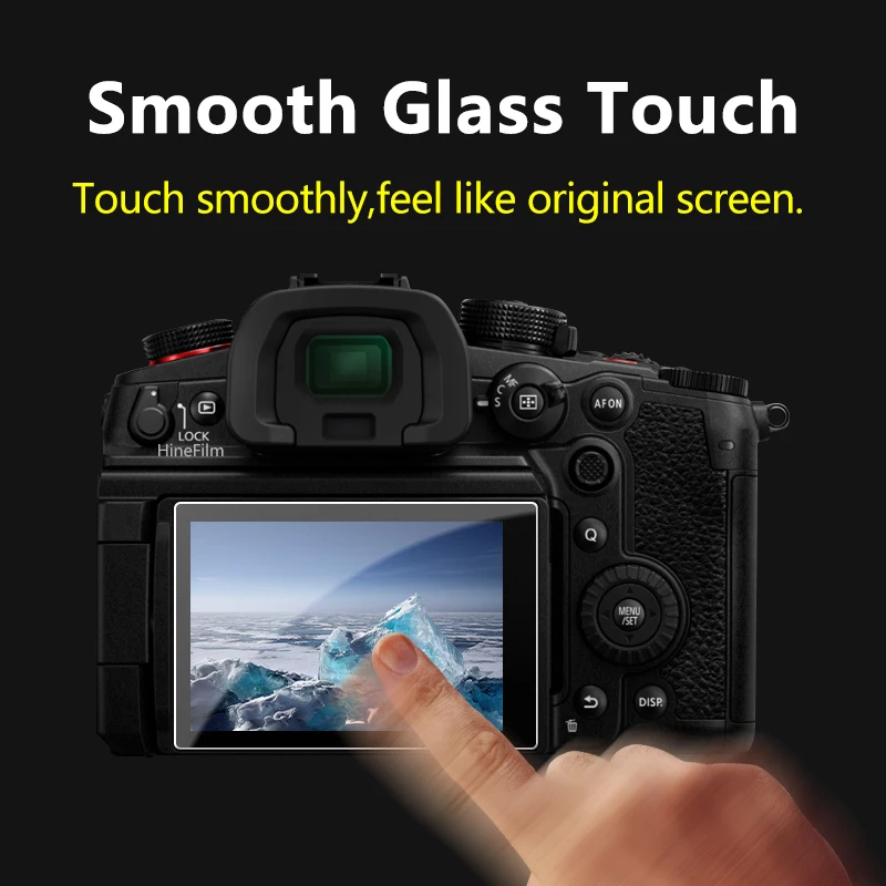 Hinefilm for Panasonic DC-GH6 GH6 Camera Screen Protective Glass Main LCD Display + Film Info Screen Protector Guard Cover