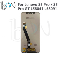 For Lenovo S5 Pro L58041 / S5 Pro GT L58091 LCD Display Touch Screen Digitizer Glass Panel Sensor Full Assembly Repair Parts