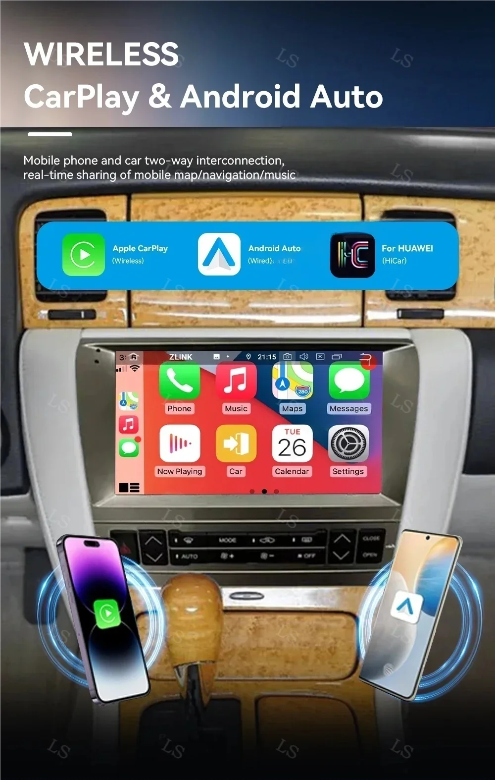 9-calowe radio samochodowe do Lexus SC430 T-Cross 2001-2010 Auto Stereo Carplay Ekran dotykowy Samochodowy odtwarzacz multimedialny GPS Navi Android14