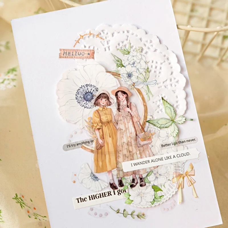 30 ورقة في كل عبوة من ملصقات تزيين الحياة، عناصر الموضة الرجعية، ملصقات تخطيط ألبوم تاريخ حساب اليد