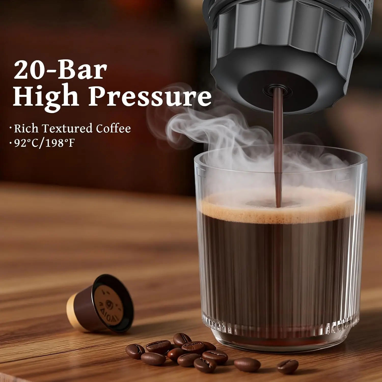 2026 New Upgrade Portable Coffee Maker Espresso Machine, Travel Espresso Maker, Cafetera Portatil Expreso With Small Tea Cup - view 4