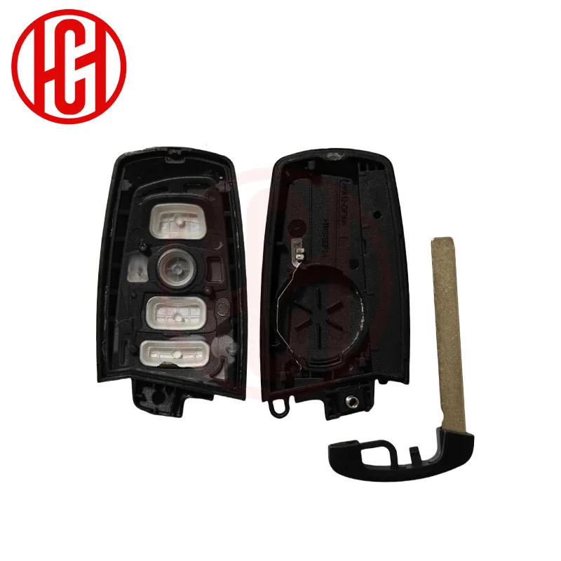 Coque de clé de voiture colorée CAS4 FEM, 3/4 boutons, couvercle de boîtier pour BMW série 1 3 5 7 E90 E92 E93 X3 X5 F10 F20 F30 F40 GT
