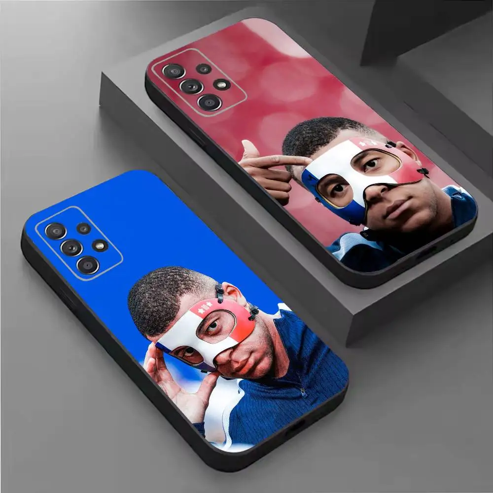 

Footballstar M-Mbappe Soft Black Phone Case for Samsung S26,25,24,21,22,21,20,10,9,8,7,6Ultra,Plus,Fe, Lite