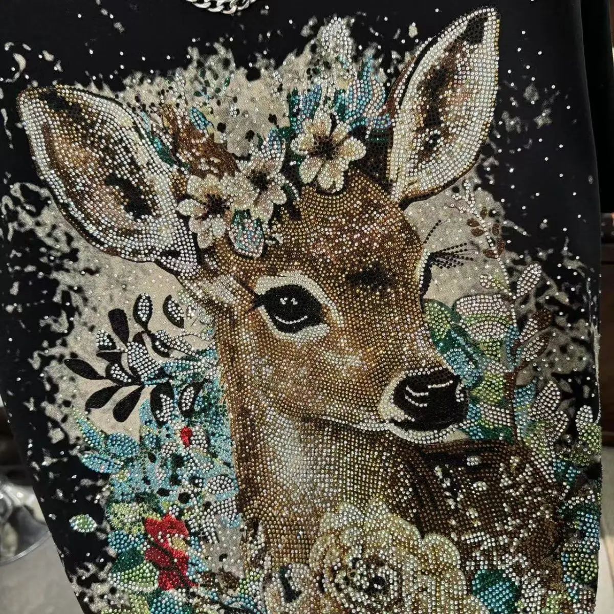 

Модные мужские футболки, новые весенне-летние роскошные свободные футболки с короткими рукавами и оленем, красивые хлопковые топы с круглым вырезом M-5XL