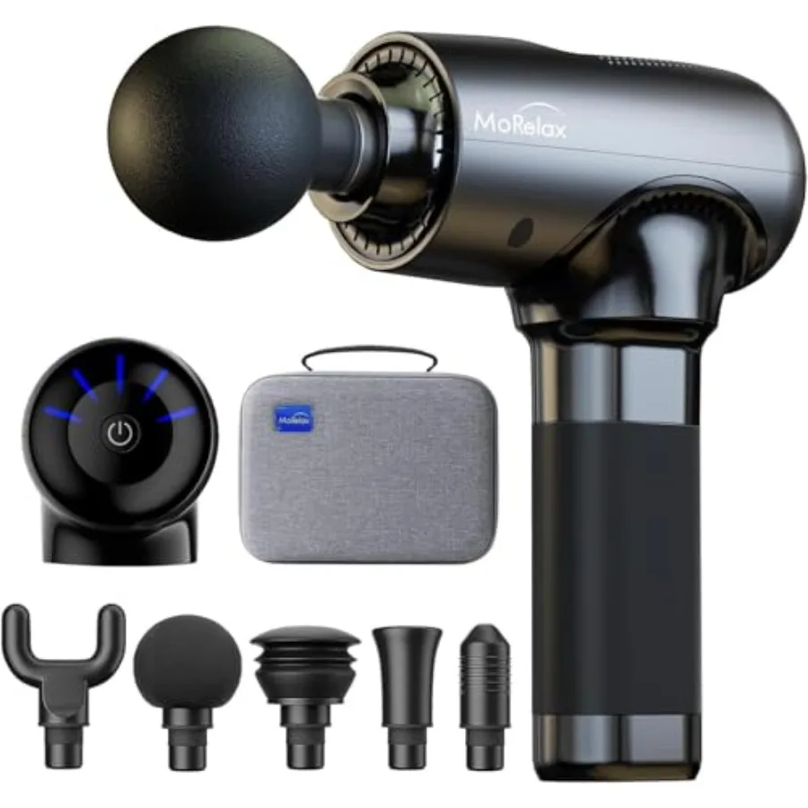 

Портативный ударный массажер для мышц для терапии глубоких тканей и облегчения боли в спине всего тела, электрический ручной спортивный массажер wi