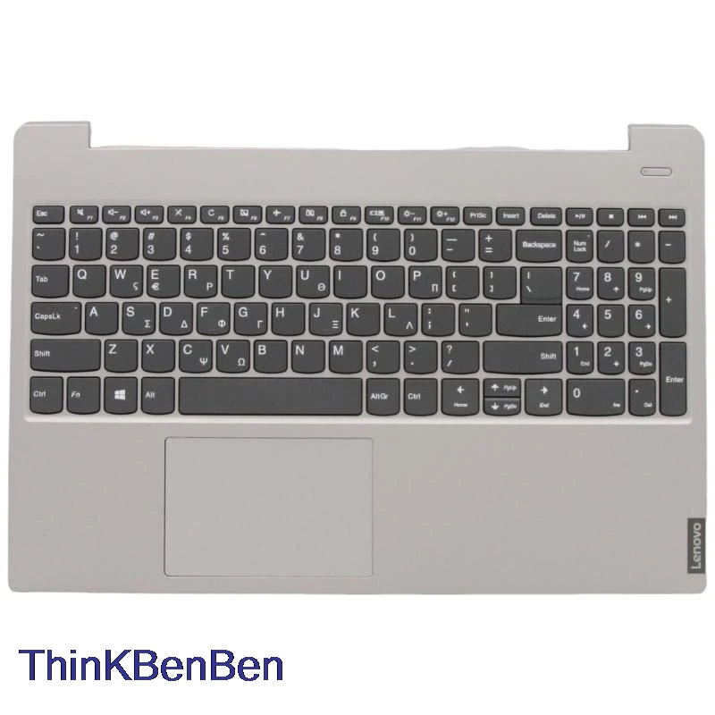 Funda superior de teclado gris griego, carcasa de reposamanos para Lenovo Ideapad S340 15 15IWL 15IML 15API 15IIL 5CB0S18661