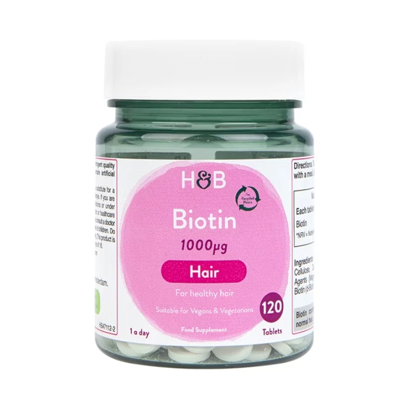 1 Bottle 120 Pills Biotin Tablets Promote Hair Growth Support Health Prevention Hair Loss Nail Repair Beauty Health