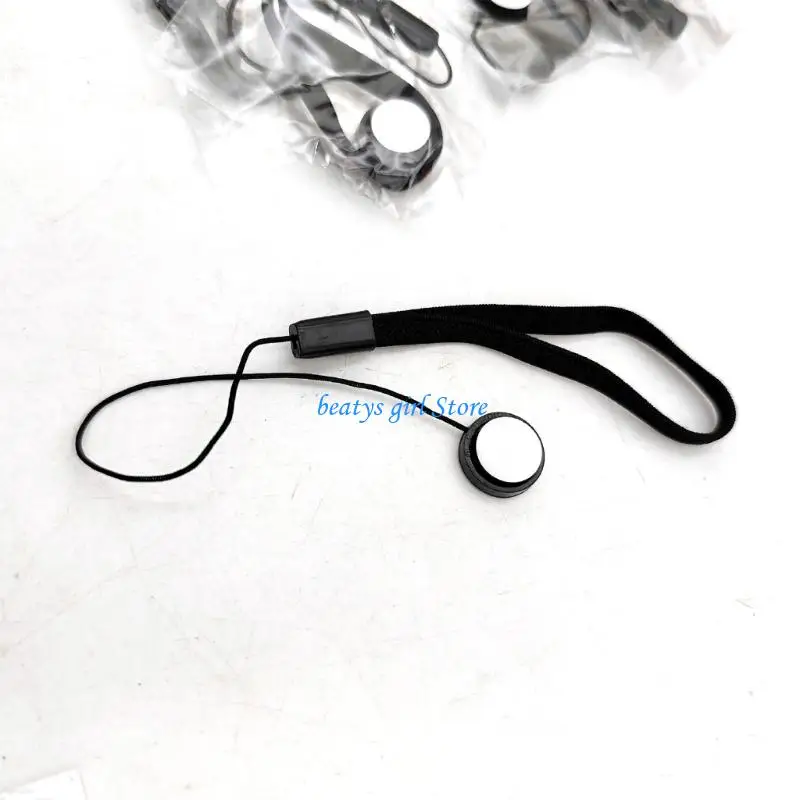 C7AB Double Purpose Camera Lens Cap Holder and Hand Strap Lens Cap Leash Safety Cord