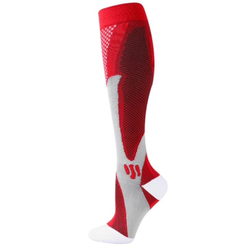 1/3 Paar Kompressionssocken Sportsocken Medizinische Pflegestrümpfe Verhindern Krampfadern Socken Schwangerschaft Stillen Sportlich Fußball – Detail 21