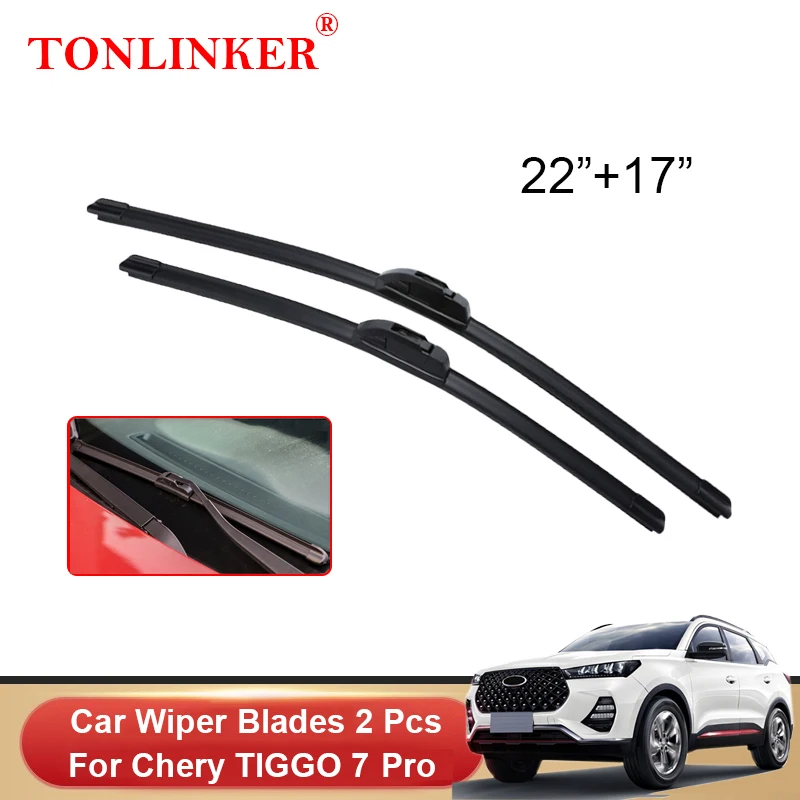 

TONLINKER Car Wiper Blades For Chery Tiggo 7 Pro 2020 2021 2022 Car Accessories Front Windscreen Wiper Blade Brushes Cutter