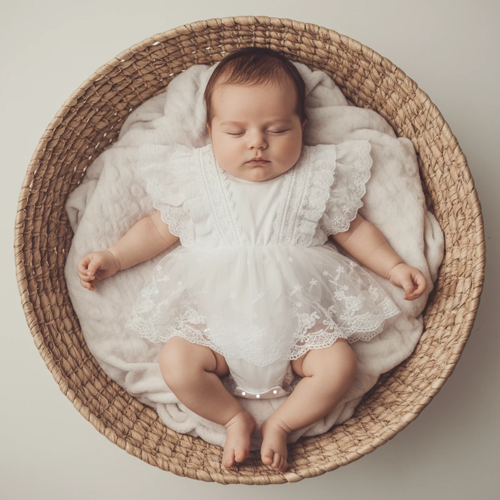 فستان Suefunskry للفتيات الصغيرات من الدانتيل رومبير عصري مطرز بالزهور بدون أكمام مكشكش