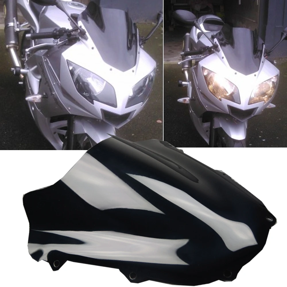 

Лобовое стекло для Daytona 600 для Triumph 650 2003 2004 2005 2006, экран с двойным пузырьковым дефлектором, аксессуары для мотоциклов