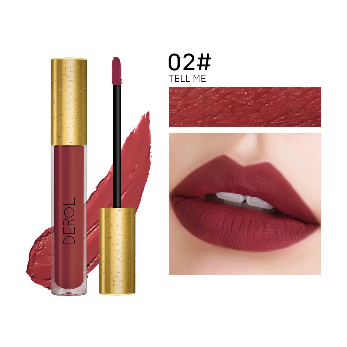 Esmalte Labial Líquido de Longa Duração, Brilho Labial Matte Sexy Intenso, Brilho Labial Hidratante, Não Stick to Cup, Batom Névoa Suave, 16 Cores