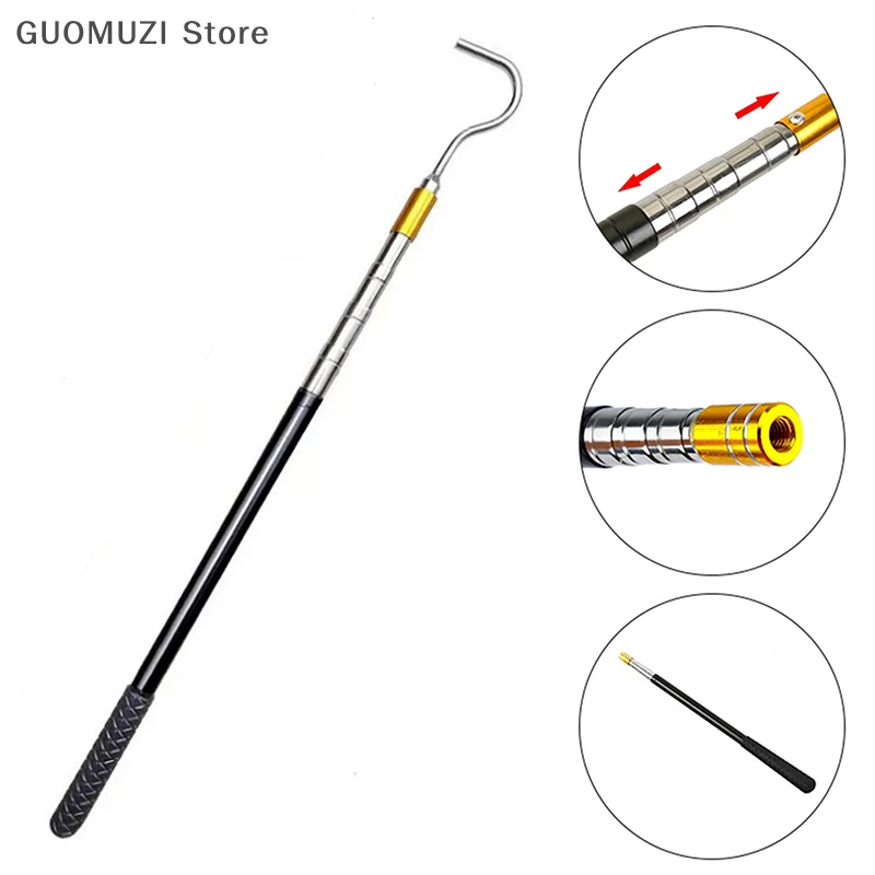 قابلة للتطوير الأفعى هوك الزواحف الماسك عصا القطب مجموعة أدوات ل الجرسية الثعابين بيثون النحاس إزالة اصطياد #4