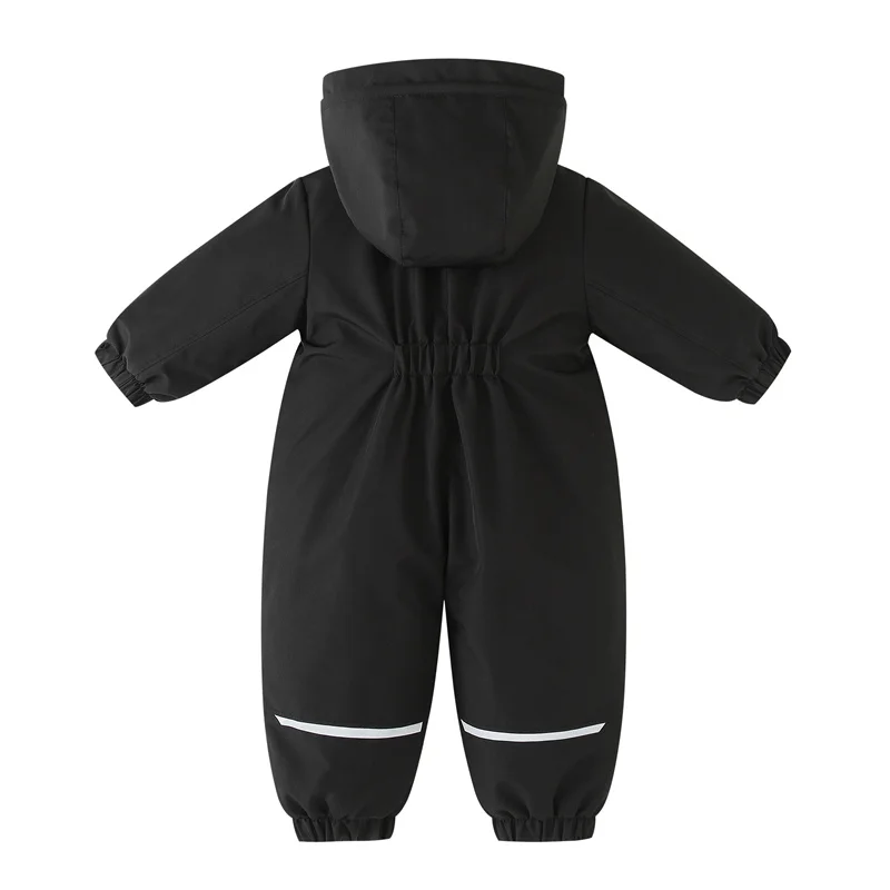 Kinder-Skianzug Winter Herbst Plus Samt Jungen-Jumpsuit Warme Kinderkleidung Wasserdichter Baby-Mantel mit Kapuze Jungen-Schneeanzug 1-5 Jahre – Detail 6
