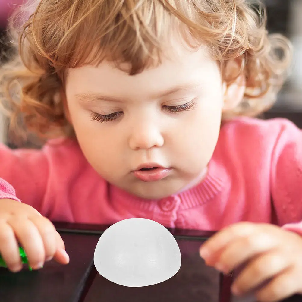 

100 шт. белых пенопластовых полусфер из полистирола для DIY-декора, свадебных композиций, флористики, поделок и домашнего декора