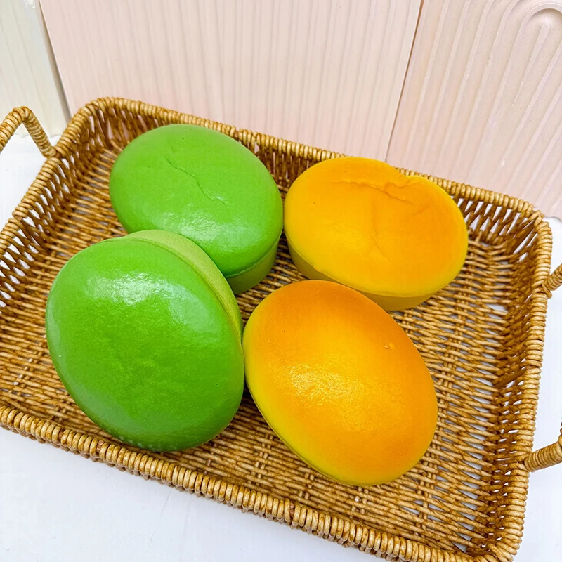 لعبة كعكة الجبن اسفنجي بطيئة الارتفاع طويلة الجبن الخبز انتعاش بطيء ضغط لعبة الإجهاد الإصدار اليد الاسترخاء اسفنجي الضغط