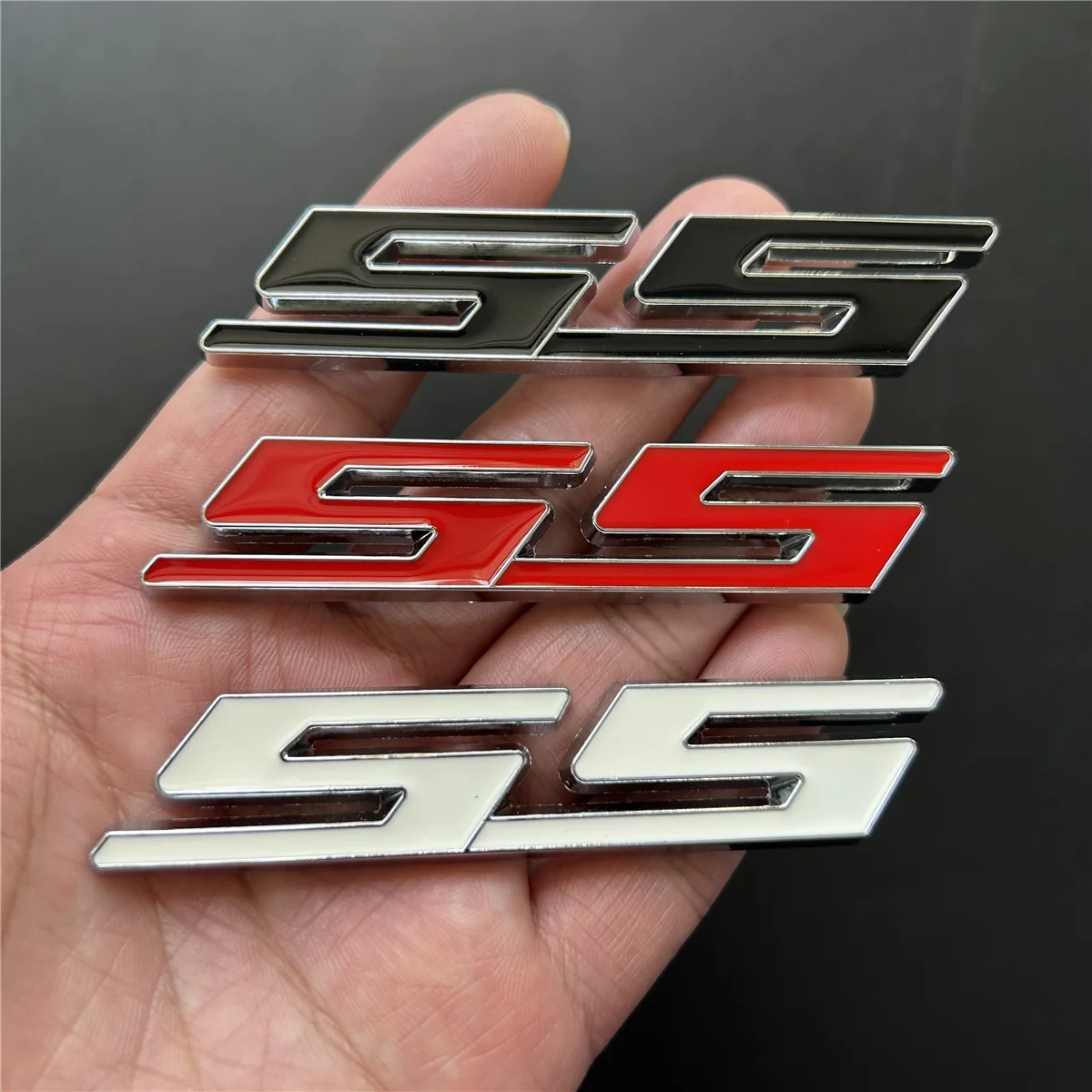 3D Car Sticker Front Hood Grill Emblem Grille Badge for Chevrolet SS Sport Cruze Camaro Captiva Aveo Lacetti Rear Trunk stickers