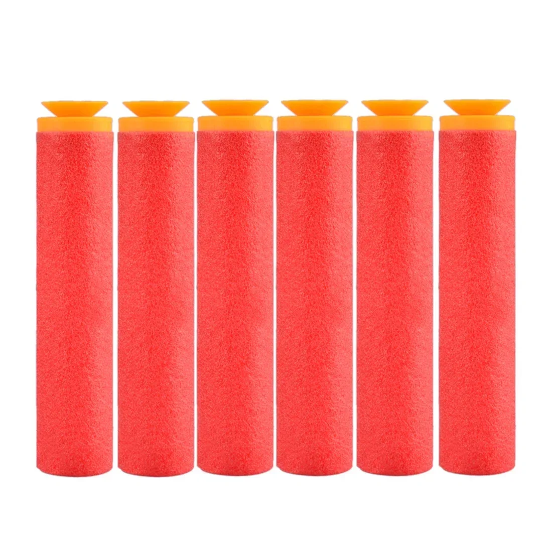 120 pcs Soft Bullet Sucked Type Head Foam Bullets for Nerf Mega Series - Red