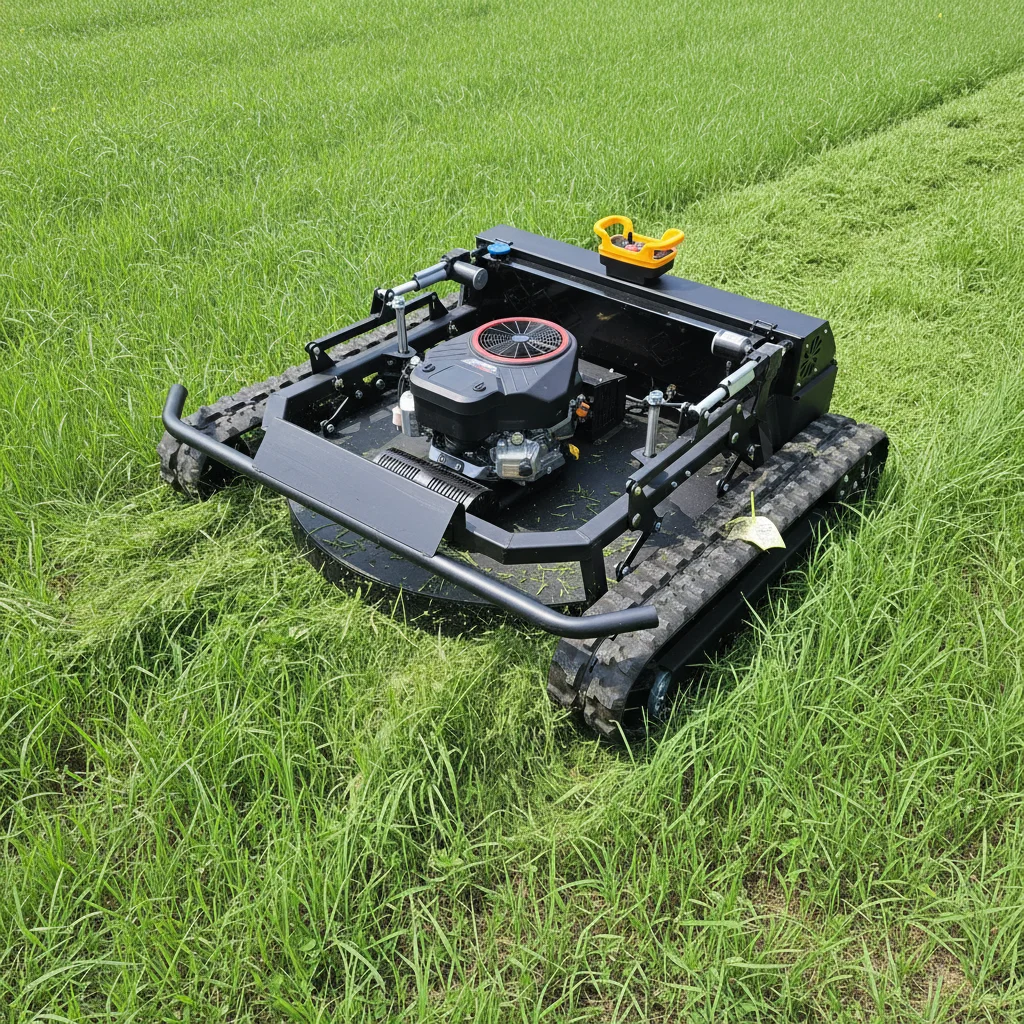 

Customize Remote Control Commercial Grade Lawn Mower Durable Steel Body For Professional Use
