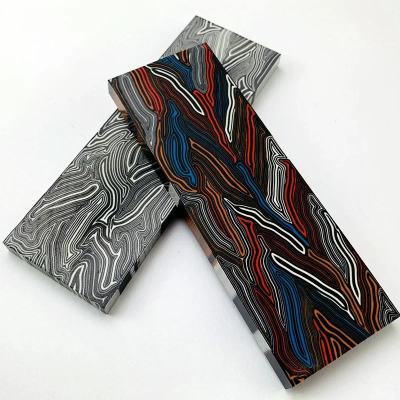 G10 Tool Holder Material - Damascus Pattern G-10, DIY Composite Material for Tool Handles & Holder Patches