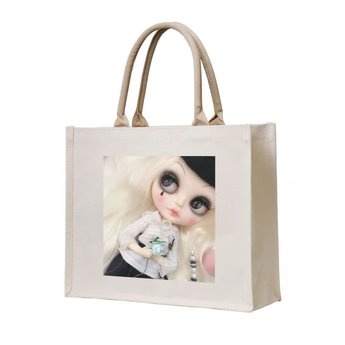 

Paris Pierrot Clown Blythe Doll Tote Bag Shopper bag luxury women tote bags men canvas tote bag