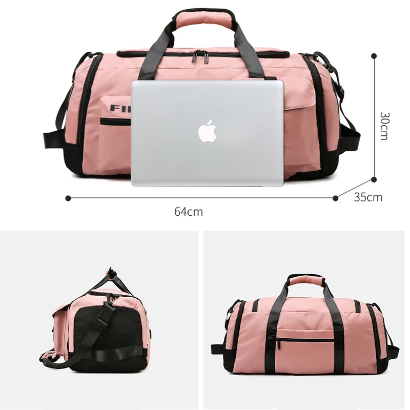 Large Capacity Travel Gym Duffle Bag Outdoor Sports Fitness Bag Men Women Basketball Backpack Cycling Bag with Shoes Compartment