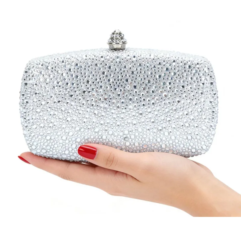 Makeup Rhinestone Wedding Dinner Bag Crystal Hot Diamond Women's Shoulder Evening Bag
