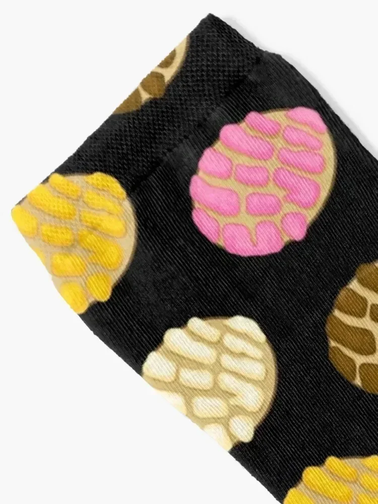 جوارب سوداء لاتينية Concha المكسيكية Bread Pan Dulce جوارب كاحل رياضية كرتونية أساسية للرجال والنساء