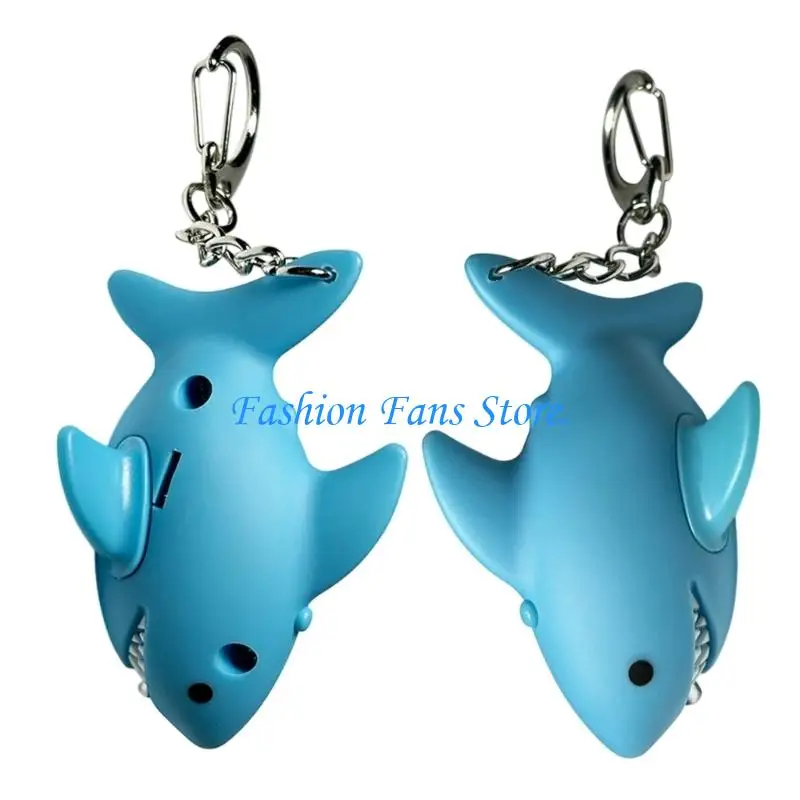 Lovely Shark LED Glowing Keychains with Low Energy Light for Safe Location in Dark and Bag Charm