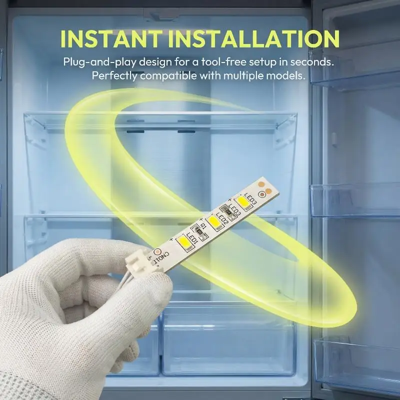 Universal 12V Refrigerator LED Light Panel for DA41 00519R Upgrade Your Fridge Interior  Efficient DIY Kitchen Appliance Part