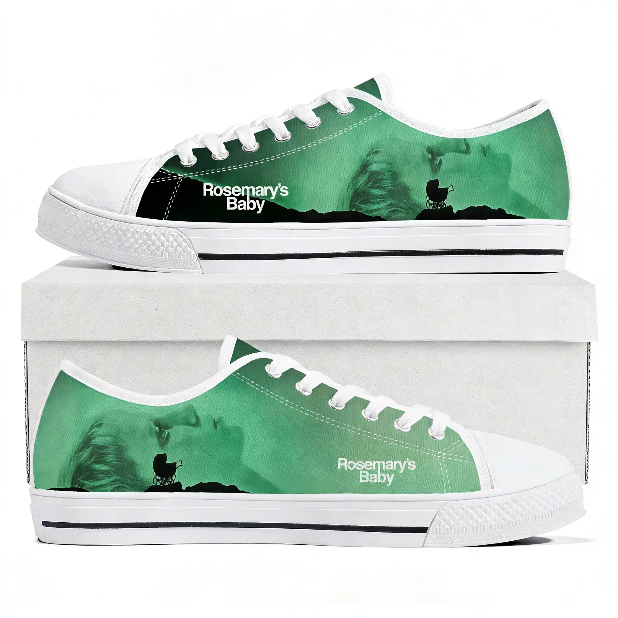 

Кроссовки Rosemary's Baby Low Top высокого качества для мужчин, женщин и подростков, повседневная обувь из канваса, модные узоры, обувь на заказ