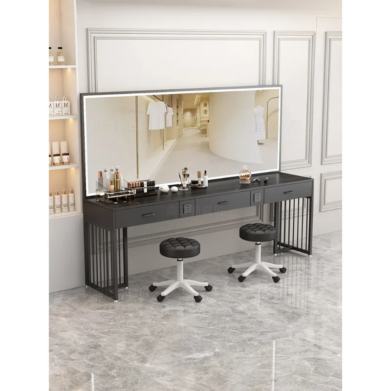 โต๊ะเครื่องแป้ง สำหรับสตูดิโอถ่ายภาพ ร้านชุดแต่งงานพร้อมไฟ ร้านเสริมสวย ร้านแต่งหน้าสำหรับโรงเรียน