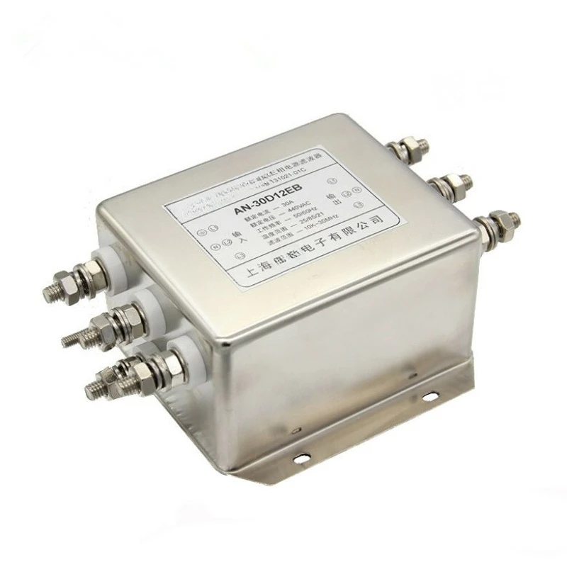 1pcs Three-phase four-wire power filter 30A 380V/440V AN-30D12EB filter inductor