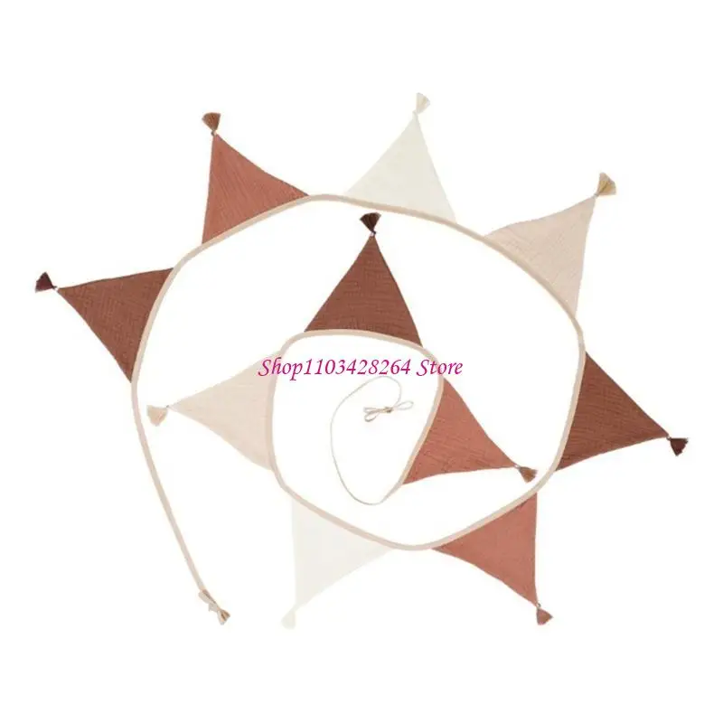 

Хлопковые баннеры-флаги 2,6 м, овсянка для дома, украшение для кровати, настенный декор для детской комнаты, гирлянда-гирлянда