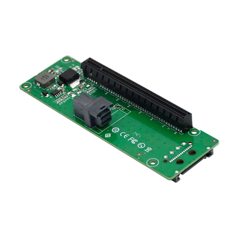 PCIe x4 single port slot adapter card 1 SFF-8643 to slot adapter card 15Pin power socket