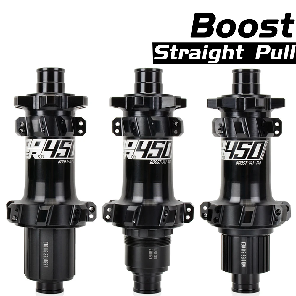 

KOOZER 450 Boost Hub 28 Holes 120 Clicks Straight Pull Hub Mtb 15x110 12x148 THRU 141 Quick Release Disc Brake 6 Pawl Bike parts