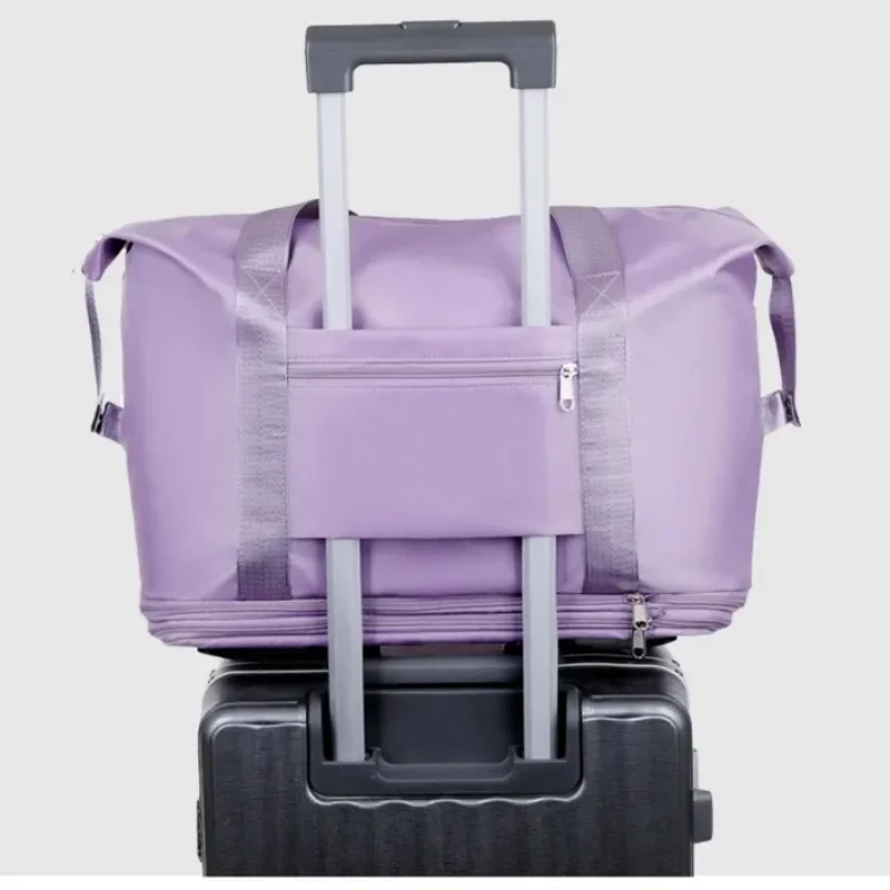 Borsa da viaggio per ruote borsa da viaggio leggera per il trasporto di bagagli borsa da Yoga per il Fitness di grande capacità con separazione a