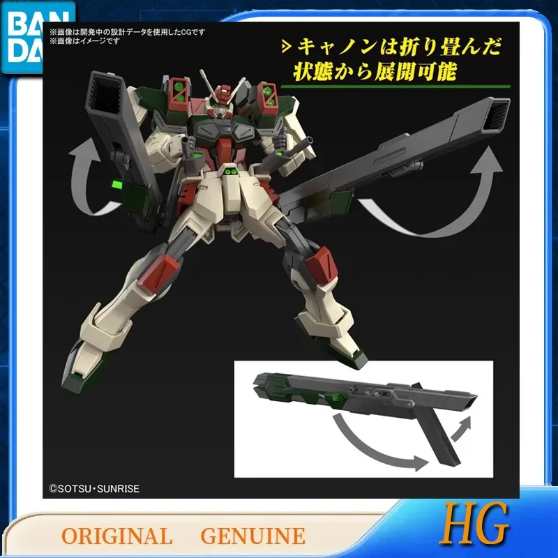 Bandai ของแท้ HG LIGHTNING BUSTER GUNDAM ZGMF-103HD อะนิเมะ Action Figures ของเล่นสําหรับของขวัญเด็กประกอบชุดเครื่องประดับ
