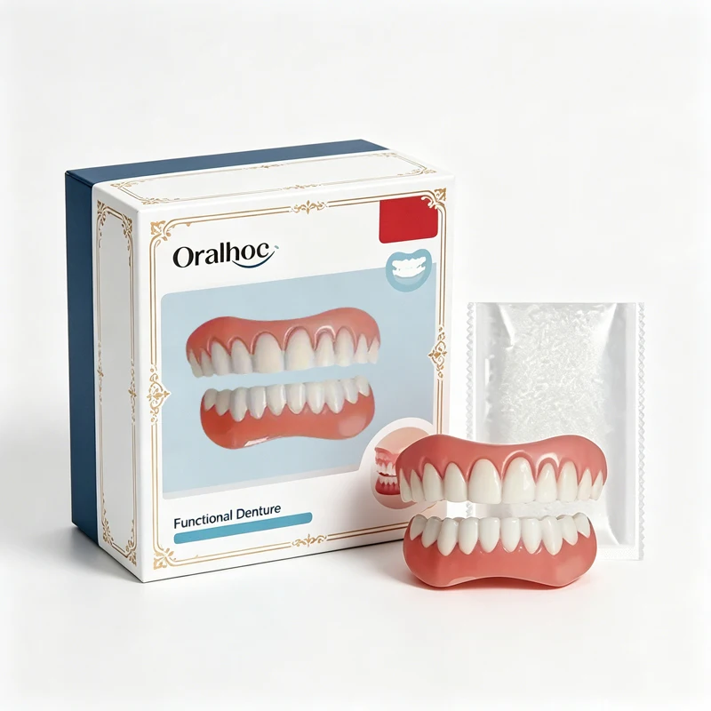 2026Perfect Fit Silicone Temporary Denture Reline Upper Lower Fake Tooth Gap Filling Comfort Teeth ck848