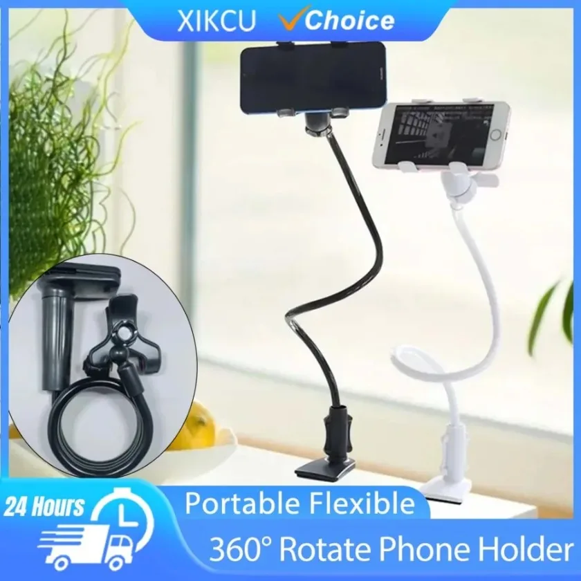 

360 ° Поворотный ленивый держатель для мобильного телефона, портативный гибкий настольный кронштейн, настольная подставка для iPhone, Samsung, Xiaomi, 70 см