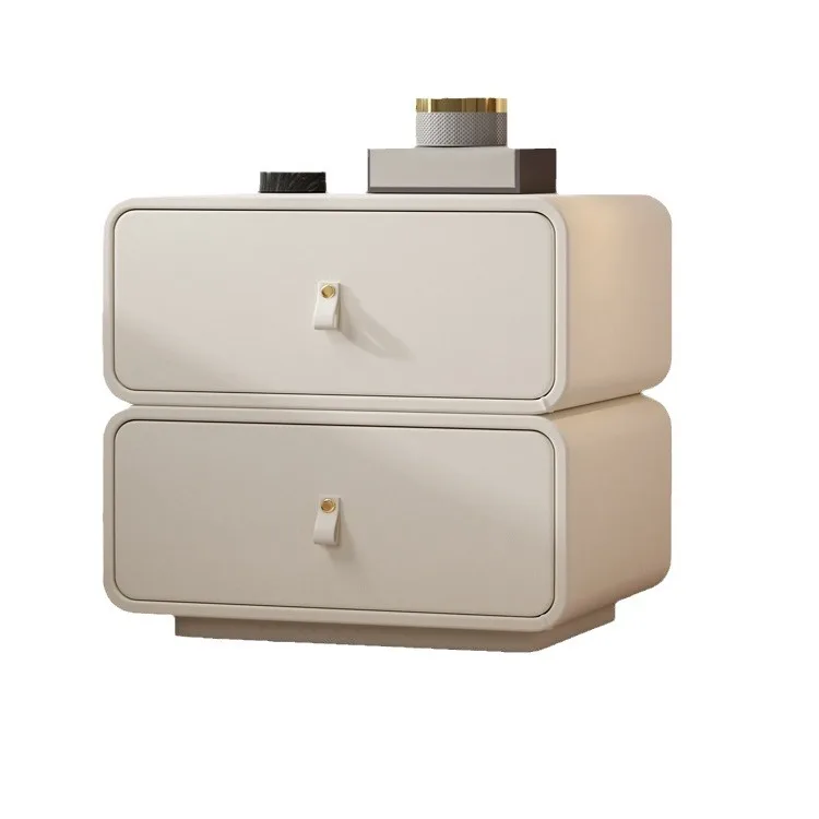 

Modern, simple, solid wood, bedside table, paint, light luxury, high end sense, creative