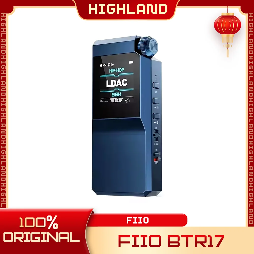 FiiO BTR17 Bluetooth Decoding Earphones Portable Power Amplifier AAC/aptX/aptXAdaptive/aptxLossless HiFi Custom Audio Receiver