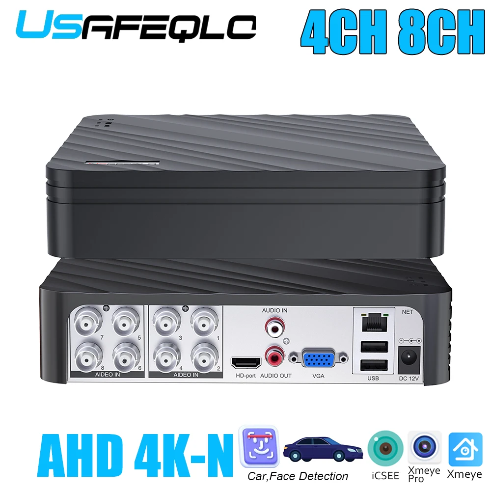 6IN1 8Channel Hybrid DVR High Definition Video Recorder For Analog AHD Camera 4K-N 5MP Cameras Video Surveillance DVR XMeye Pro