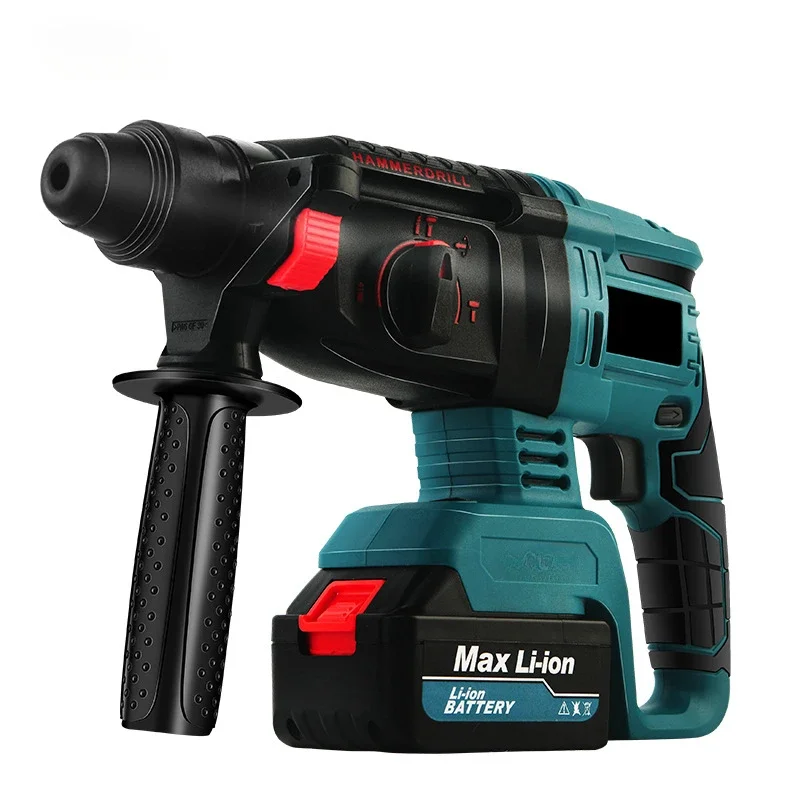 

Brushless High Power Lithium Electric Hammer Three-purpose Multi-function Impact Drill Electric Drill Electric Pick Power Tool